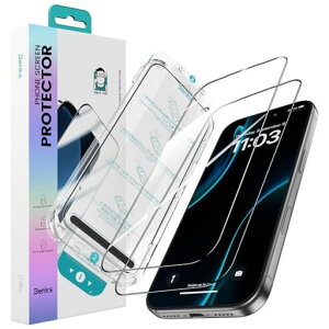 BENKS Ultra Shield HD iPhone 17 Pro Max �K���X�t�B���� 9H�����K���X �����ߗ� �N���A �w��h�~ ��U�h�~ �ȒP�\��t�� �K�C�h�g�t�� �A�C�t�H��17 Pro Max�Ή����^�ی�t�B����