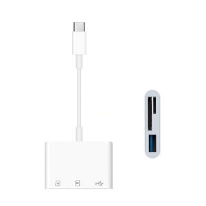 iPhone15/16/iPad/MacBook/Mac�pUSBCSD�ƃ}�C�N��SD�J�[�h���[�_�[�^�C�vciPhonesd�J�[�h���[�_�[AndroidType-C�Ȃǋ@��ɓK�pOTG�@�\�����o�����f�[�^�]���ʐ^�ۑ��ݒ�s�vUSB