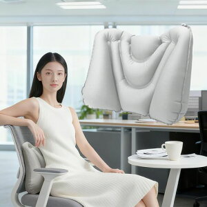 HeroWer腰痛クッション腰枕飛行機旅行便利グッズ海外旅行夜行バス新幹線軽量コンパクトリラックス持ち運び便利このスタイリッシュでなクッションは車やオフィスチェアに最適です(グレー)