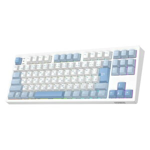 EPOMAKER TH87 JIS ���{��z�� TKL ���C�����X�Q�[�~���O�L�[�{�[�h 2.4GHz/BT5.0/�L�� �e���L�[���X �z�b�g�X���b�v�Ή� 10000mAh ���� ���J�j�J���L�[�{�[�h 91�L�[���j�A�X�C�b�` RGB�o�b�N���C�g