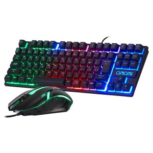 CHONCHOW �Q�[�~���O�L�[�{�[�h�}�E�X�Z�b�g usb�L�� ���{��z�� ps5 ps4�Ή� 90�L�[ 19�L�[�h�Փ� �e���L�[���X ���� �L�� �L�[�{�[�h �Q�[�~���O 4�i�KDPI RGB�Q�[�~���O�}�E�X