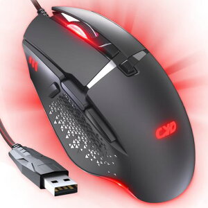 CYDC309PRO�Q�[�~���O�}�E�X�}�E�X�L��12800���߉\DPI�G���S�m�~�N�X�f�U�C��USB�Q�[�~���O�}�E�X�傫�Ȏ�ɂ��Ή�8�v���O�����{�^��LED�ċz���C�gRGB�}�E�X�R���s���[�^�m�[�g�u�b�NWindows