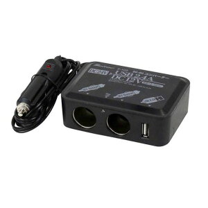 �����e�b�N(meltec) �ԍڗp DCDC�R���o�[�^�[ �f�R�f�R 2way(USB&�A�N�Z�T���[�\�P�b�g) DC24V �\�P�b�g2��5A�EUSB1��2.4A �A�N�Z�T���[�\�P�b�g�^�C�v Meltec E-105