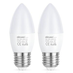 �y�����FRa98�zDiCUNO LED�d�� E26���� �V�����f���A �����F 40W�`���� 5W 450LM 5000K �S���� �ȃG�l AC100V-240V �񒲌� 2��