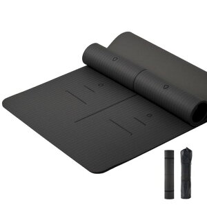 YUREN ���K�}�b�g ���L90 x 190cm TPE�f�� ���� 10mm �K�C�h���C���t�� ����~�� yoga mat