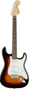 Squier by Fender �G���L�M�^�[ Affinity SeriesTM StratocasterR, Laurel Fingerboard, White Pickguard, 3-Color Sunburst �\�t�g�P�[�X�t��
