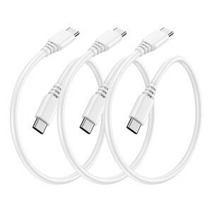 Viviber Type-C �P�[�u�� 30cm 3�{�Z�b�g USB C to C 60W PD�Ή� �}���[�d �����f�[�^�]�� �Z�� USB-C �P�[�u�� �f���h�~ TPE���ϋv iPhone 17/16/15 MacBook iPad Galaxy
