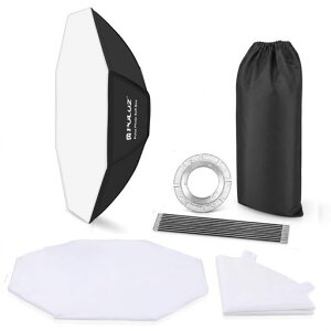 PULUZ 95cm �I�N�^�S���\�t�g�{�b�N�X | ����E��B�e���� | �ȒP�ݒu�E�ψ�Ȍ��E�e��}���� | Bowens�}�E���g�Ή��E�܂肽���ݎ��E2���f�B�t���[�U�[�t