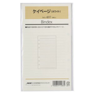Bindex(�o�C���f�b�N�X) �V�X�e���蒠 ���t�B�� �P�C�y�[�W(�z���C�g) �o�C�u���T�C�Y 6�� �\���蒠 407