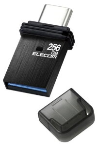 �G���R�� USB������ 256GB USB3.2(Gen1) Type-C �L���b�v�� �u���b�N MF-CAU32256GBK