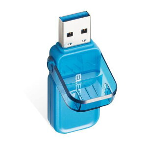 �G���R�� USB������ 128GB USB3.0 3.1 (Gen1) �Ȃ����Ȃ��L���b�v �u���[ MF-FCU3128GBBU