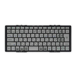 Mobo ���{(Mobo) �L�[�{�[�h 2 MOBOKeyboard 2 Bluetooth 5.1 ���{��z�� USB-C �܂肽���݌^ ��p�P�[�X���X�^���h �t�� �u���b�N/�O���[ AM-K2TF83J/BKG