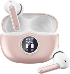Fhumsh W70 Pro ���C�����X�C���z�� Bluetooth 5.3 �n�C�t�@�C�X�e���I�ALED�f�W�^���f�B�X�v���C����50���ԍĐ��AENC�m�C�Y�L�����Z�����O�}�C�N�A�l�ԍH�w�݌v�X�|�[�c�w�b�h�z���w�b�h�Z�b�g �c