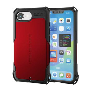 �G���R�� iPhone 16e �P�[�X [�Ռ��z�� �t�B�����t��] �ϏՌ� �Ռ��z�� ZEROSHOCK ���C�����X�[�d�Ή� �����Y�ی� �X�g���b�v�z�[���t�� ���b�h PM-A25SZERORD