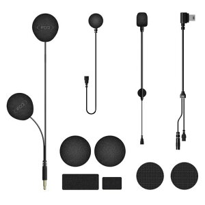 FODSPORTS �o�C�N�p �w�����b�g�X�s�J�[ FX8 PRO/FX8 AIR�V���[�Y�p FOD HRSQS �X�s�[�J�[�Z�b�g3.5mm�A�_�v�^�[�P�[�u�� �}�[���}�C�N&�R�[�h�}�C�N�t�� �����X�|���W�t��