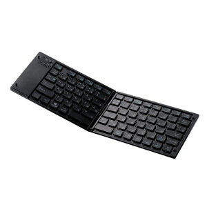 �G���R��(ELECOM) �L�[�{�[�h Bluetooth �܂肽���� �}���`�y�A�����O �u���b�N TK-FLP01BK