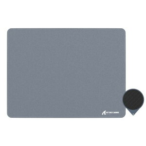 ATTACK SHARK CM02SE �Q�[�~���O�}�E�X�p�b�h ���C�g�O���[ 410x310x4mm �������x�t�@�C�o�[ �����x�g���b�L���O�Ή� �h�� �h�� ����~�� ���� ��^ �}�E�X�p�b�h �X�e�b�`���H FPS TPS MOBA e�X�|�[�c�c