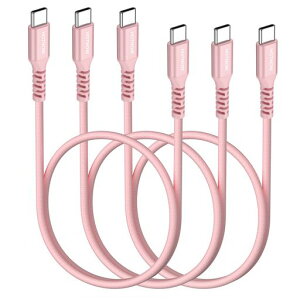 HOTNOW�Z��USB C����USB C�P�[�u��50cm3�{�A0.5m�s���NUSB�^�C�vC�[�d�P�[�u��PD 65W�݊��� iPhone 17 16 15,Galaxy S25/S24/S9, Pixel 4/3 XL, MacBook Air iPad