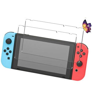 �y2���Z�b�g�zUNEED switch �t�B���� �����t���ی�t�B���� Nintendo switch �K���X�t�B���� �����^�b�`�\�t�� �X�C�b�` �p�� �K���X�t�B���� �C�A�[�� �X�C�b�` ��ʕی�V�[�g �P�[�X�Ɗ����c