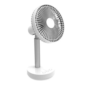 �g�b�v�����h ����@ �f�X�N�t�@�� �ǂ��ł�FAN ������U��p�x���� 3�d���Ή� (AC/USB/�ʔ����d�r) �ȃG�l�݌v �؃^�C�}�[���� �z���C�g SF-DFK18WT
