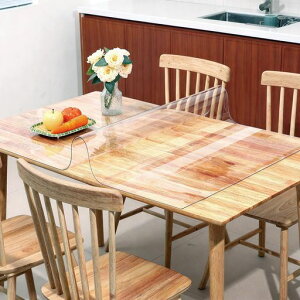 ZIFAN �e�[�u���N���X ���� 60 cm x 40 cm ����2mm �e�[�u���}�b�g ���� �N���A �r�j�[�� PVC�� �e�[�u���J�o�[ �h�� ����h�~ �������H