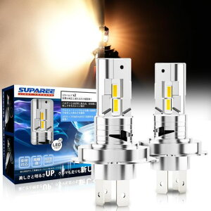 �u�n���Q�����͋C�L�[�v�vSUPAREE h4 LED �d���F Hi/Lo�ؑ� 4300K DC12V/24V�� �y�g���b�N�Ή� �Ԍ��Ή� 2����