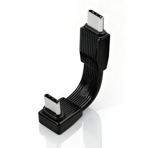 Duttek 80Gbps USB-C�[�d�P�[�u���Z��(6CM), L���^240W USB Type C�^�C�v�I�X�I�X�ϊ��P�[�u�� 80Gbps �����f�[�^�]��, 240W �������[�d, �f����8K@60Hz�Ή�, Thunderbolt 5