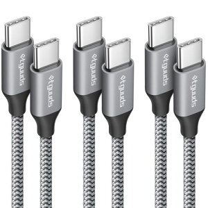 USB C �P�[�u�� [3�{�Z�b�g 1m/1m/2m] etguuds �^�C�vc �P�[�u�� pd�Ή� 60W�}���[�d ���ϋv�i�C���� XiaomiPOCO F7�AGalaxy S25 S24 S24 FE S23�AiPhone17/16�AMacbook