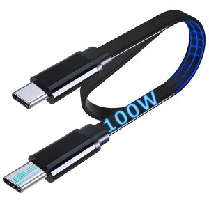 UNIDOPRO 1M �t���b�g�P�[�u�� USB-C �}���[�d 100W �Ή�iPhone 15 Pro Max|�Ή�Sony Xperia 1 5 8 10 �V���[�Y | Galaxy S24 S23 S22 | 10mm �����OC�^�C�v