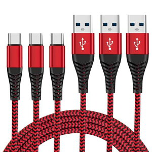 USB Type C �P�[�u�� 3A �}���[�d �y3�{�Z�b�g 2mx3�z USB �X�}�z �^�C�vC ���ϋv �����f�[�^�]���Ή� �i�C�����҂� �f���h�~ �_����� iPhone 16/15 �[�d�P�[�u�� Sony Xperia/Samsung/Asus