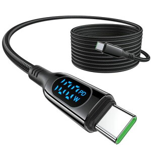 MINSLIS DC01 USB Type C �P�[�u�� 100W/5A PD�Ή��y2m�zType-C to Type-C �}���[�d �o�̓X�N���[���\�� �i�C�����҂� �^�C�vc �[�d�R�[�h iPhone 17/16 Pro/16 Plus/16 Pro