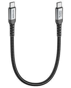 HOTNOW �Z��USB C����C�P�[�u��30cm�A0.3m USB 3.2 Gen 2x2 20Gbps PD 100W