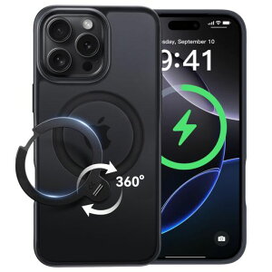 �y2026�ō�����&��_360�x��]�zCASEKOO iPhone 16 Pro �p �P�[�X �ČRMIL�K�i �ϏՌ� MagSafe�Ή� ���ϋv���y���c�����E�p�x���R�����z�ő�25W�}���[�d�Ή� �w��h�~/�}�b�g�d�グ/���ϖh�~/������ �c