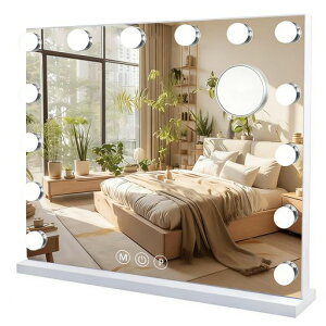 Quivlox ���D�~���[ 14��LED�d���t�� �n���E�b�h�~���[ �Ǌ|��/��㗼�p ���~���[ �傫�� ���ϋ� LED���C�g 10�{�g�勾�t�� �^�b�`�� �O�F�Ɩ����[�h ���K�i���邳���� ���D�� USB�|�[�g�t�� �c