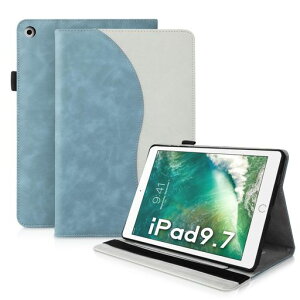iffeenny �P�[�XiPad 9.7~�Ƃ̌݊�������(2018/2017/Air 2/Air 1)ipad air �P�[�X �A�C�p�b�h ��6���� �J�o�[ �A�C�p�b�h 5���� �J�o�[ �蒠�^ ������� ���G��ǂ� �X�^���h�@�\ PU���U�[ �ϏՌ�