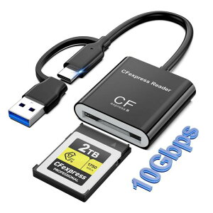 10Gbps USB 3.2(Gen 2) CFexpress Type B�J�[�h���[�_�[�A2 in 1 USB-A + USB-C Type B CFexpress�A�_�v�^�[�A�ʐ^�ƌ����J�����O�t���������J�[�h���[�_�[�AWindows/Mac