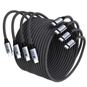 �uBENFEIUSB-C�P�[�u��60W�����[�d4�{�Z�b�g(1Mx2+2Mx2�u���b�N)�����ϋv������������i�C�����ґg!iPhone16/15/Pro/Plus/ProMax�AiPadMini�AMacBook�AGalaxy