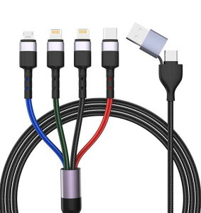 6in1USBC[dP[u1.8MUSBA3A}[dyMFiF؁zCarPlay4̐ݔ̓[dT|[gUSBCUSBC/MicroUSB/CgjO*2iC҂ݏ[dP[uf[^]
