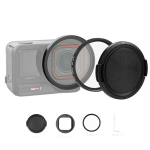 PULUZ Insta360 Ace Pro 2�p52mm UV�����Y�t�B���^�[�AUV�t�B���^�[&�����Y�L���b�v�t��