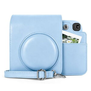 kinokoo �`�F�L Instax mini 13/ mini 12 �P�[�X�A���E�\�ȃg�b�v�J�o�[&�w�ʂɃt�H�g�|�P�b�g�t��(�t���X�g�u���[)