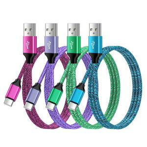 ANNIBER USB TYPE C �P�[�u�� QC3.0�}���[�d �^�C�vC�P�[�u���y1M*4�{*4�F�zUSB C�P�[�u�� �i�C�����҂� IPHONE 15�[�d�R�[�h USB C TO A �P�[�u�� �A���h���C�h�[�d��P�[�u��