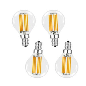 KY LEE LED �t�B�������g�d�� G45 E14 �����d�� �d���F2700K 6W ���M�d��40W�`���� 100V �������Ή� �����p360°�G�W�\�� ���P�x �ȃG�l LED �d�� �ȃG�l 4����