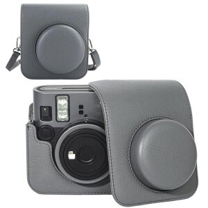 �ی�I�J�����P�[�X�A�x�mInstax Mini 41�C���X�^���g�J�����ɑΉ��A�ʐ^�|�P�b�g�ƒ����\�ȃV�����_�[�X�g���b�v�t���A�R���p�N�g�Ȍg�ы�� (�O���[)