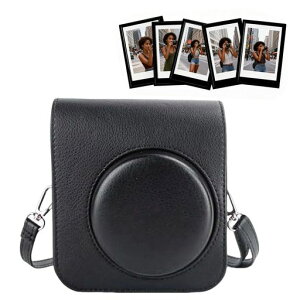 �ی�p�J�����P�[�X �݊� �x�m�t�C���� Instax Mini 41 �Ή� 5�� ���C�t�H�g�t���[���t�� �C���X�^���g�J���� �A�N�Z�T���[ PU���U�[�o�b�O ���O���\ ���ߎ��V�����_�[�X�g���b�v (��)