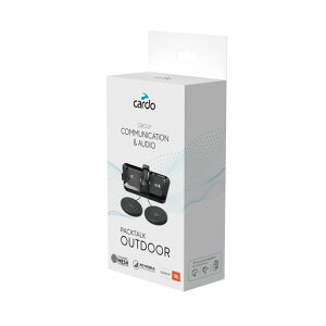 Cardo �J���h �C���J�� PACKTALK OUTDOOR �p�b�N�g�[�N�A�E�g�h�A (�P�i, �u���b�N)