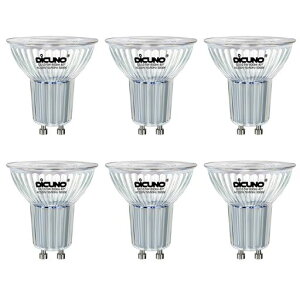 DiCUNO LED�d�� GU10���� 40W�`�n���Q������ 5W 600lm �X�|�b�g���C�g �����F 5000K �L�p40° LED�X�|�b�g���C�g ���P�x �ȃG�l AC100V �������Ή� 6��