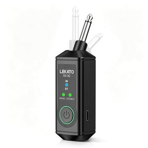 LEKATO ���C�����X Bluetooth ��M�@ 6.35mm/1/4�C���` TS�v���O BT 5.3 ���C�����X�I�[�f�B�I�A�_�v�^�[ 48kHz/24bit Hi-Fi�I�[�f�B�I�Ή� �I�[�f�B�I�~�L�T�[/PA�X�s�[�J�[/DJ�V�X�e���p