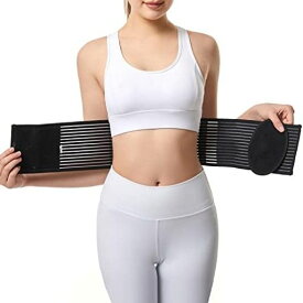 男性と女性のための臍ヘルニアベルト-圧縮パッドによる腹部サポート-手術後のサポートウエスト、分娩後の臍ヘルニアベルト(ラージ/Xラージ(1パック))