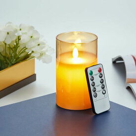 LEDキャンドルライト電池式本物の炎のようにゆらめろうそくMELEJIAリモコン搭載タイマー機能自動消灯明るさ調整暖色光LEDロウソクインテリア誕生日ウェディングパーティー雰囲気が良いLE…
