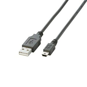 �G���R��USB�P�[�u���yminiB�zUSB2.0(USBA�I�XtominiB�I�X)�m�[�}��0.5m�u���b�NU2C-M05BK